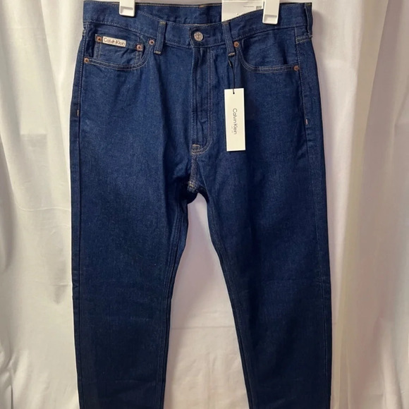 Men’s Calvin Klein Jeans standard straight size 32x32 new dark wash - Picture 8 of 9